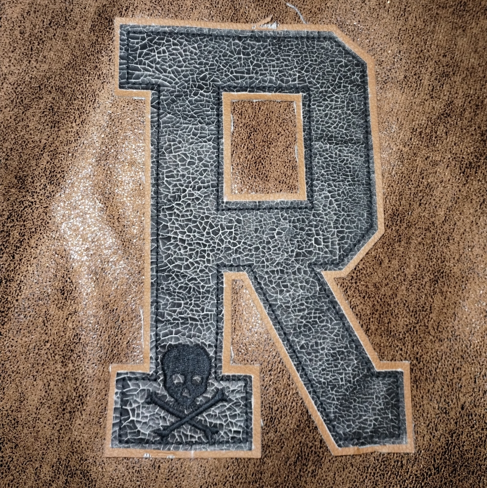🔥VTG Rugby Ralph Lauren Letterman Leather patch. - Picture 2 of 4